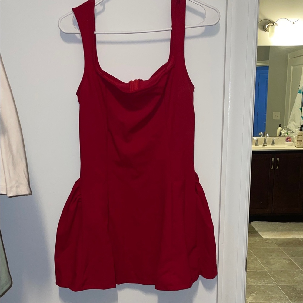 Elegant Red Mini Dress